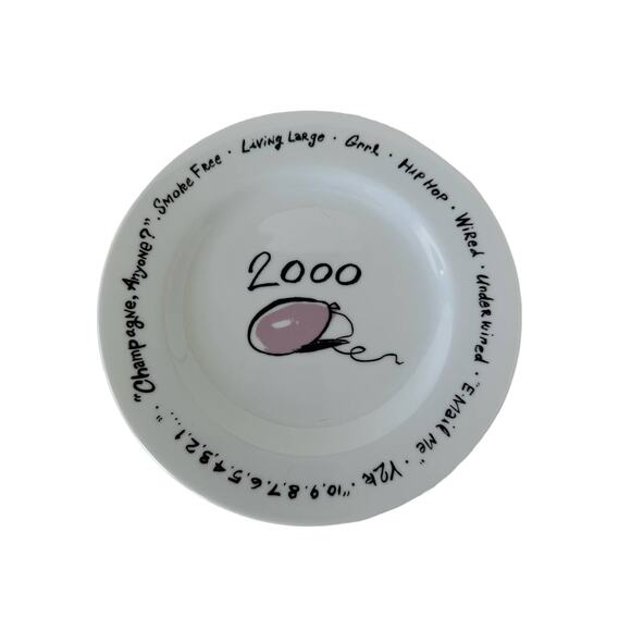 Pottery Barn Millennium Salad Plate, "2000" - Picture 1 of 5